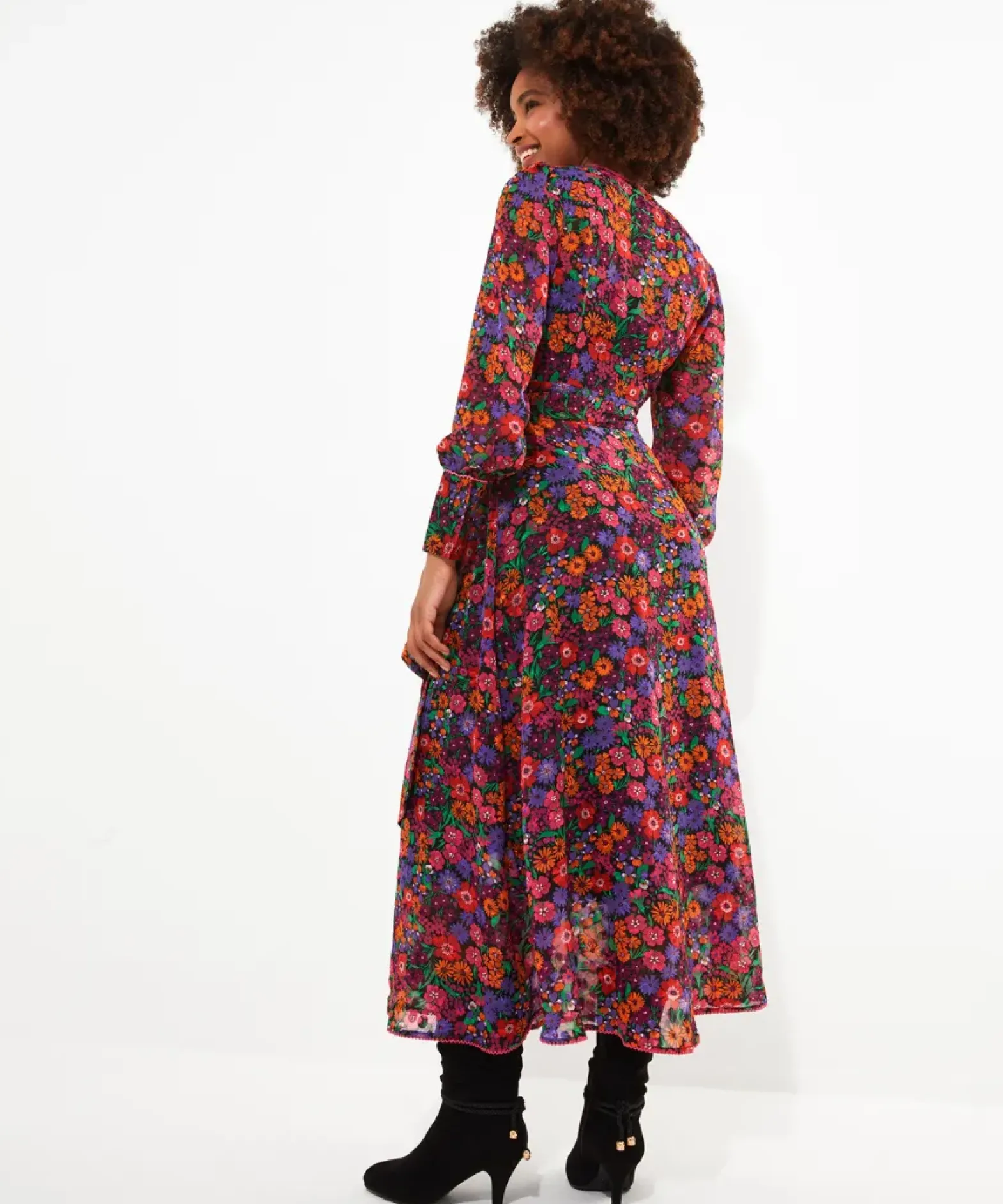 Vibrant Vibes Wrap Dress