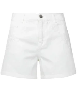 White Denim Shorts