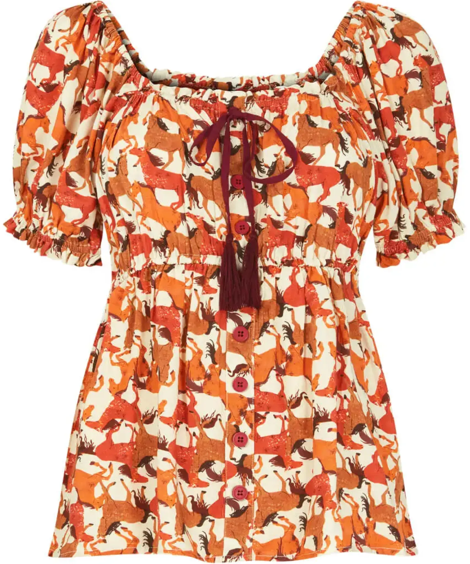 Wild Horses Boho Top