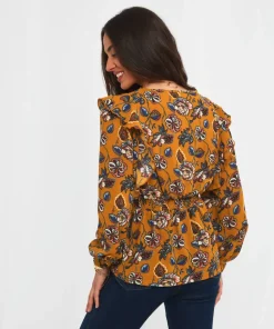Wonderful Floral Frill Top