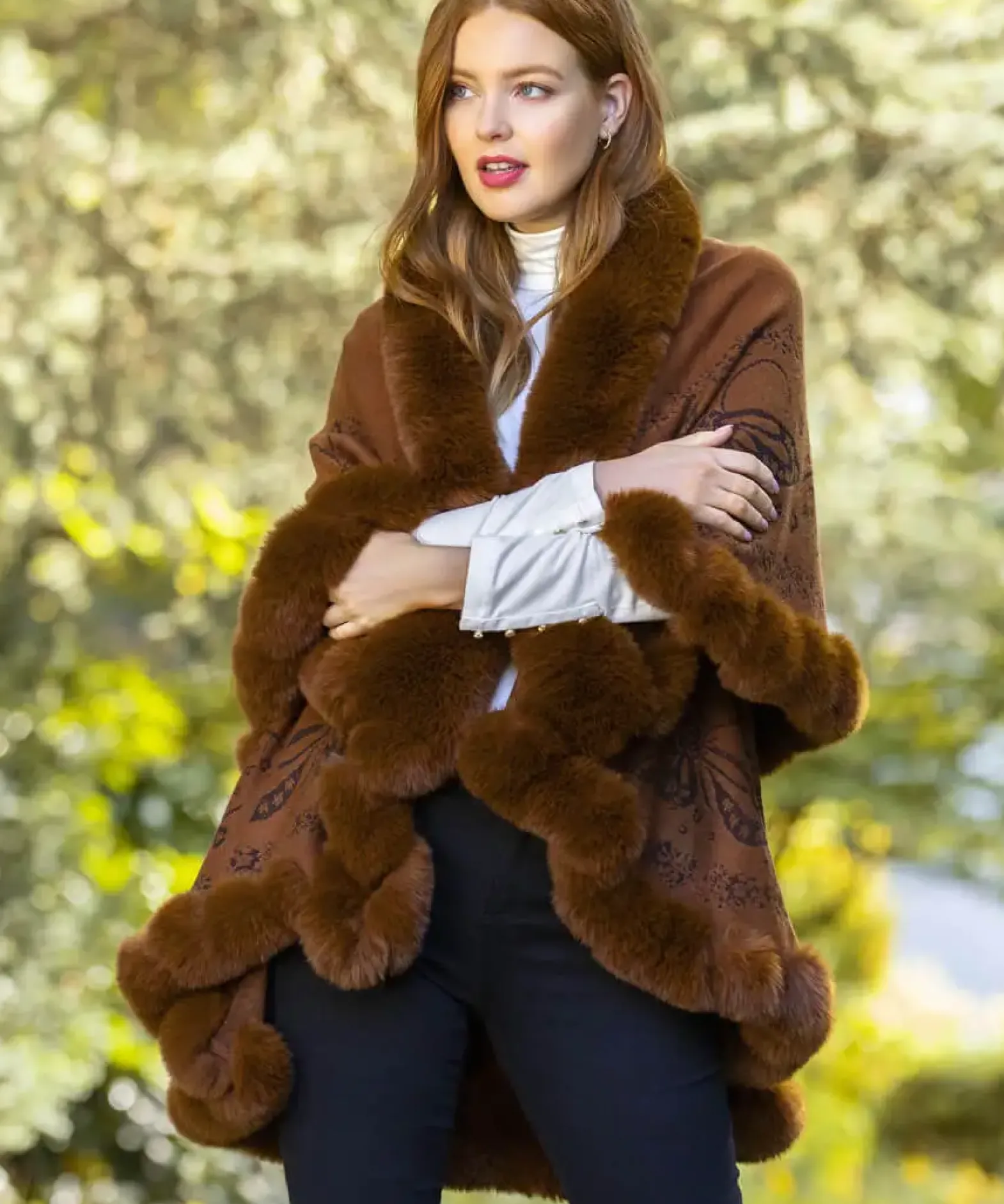 Wrapped In Luxury Faux Fur Wrap